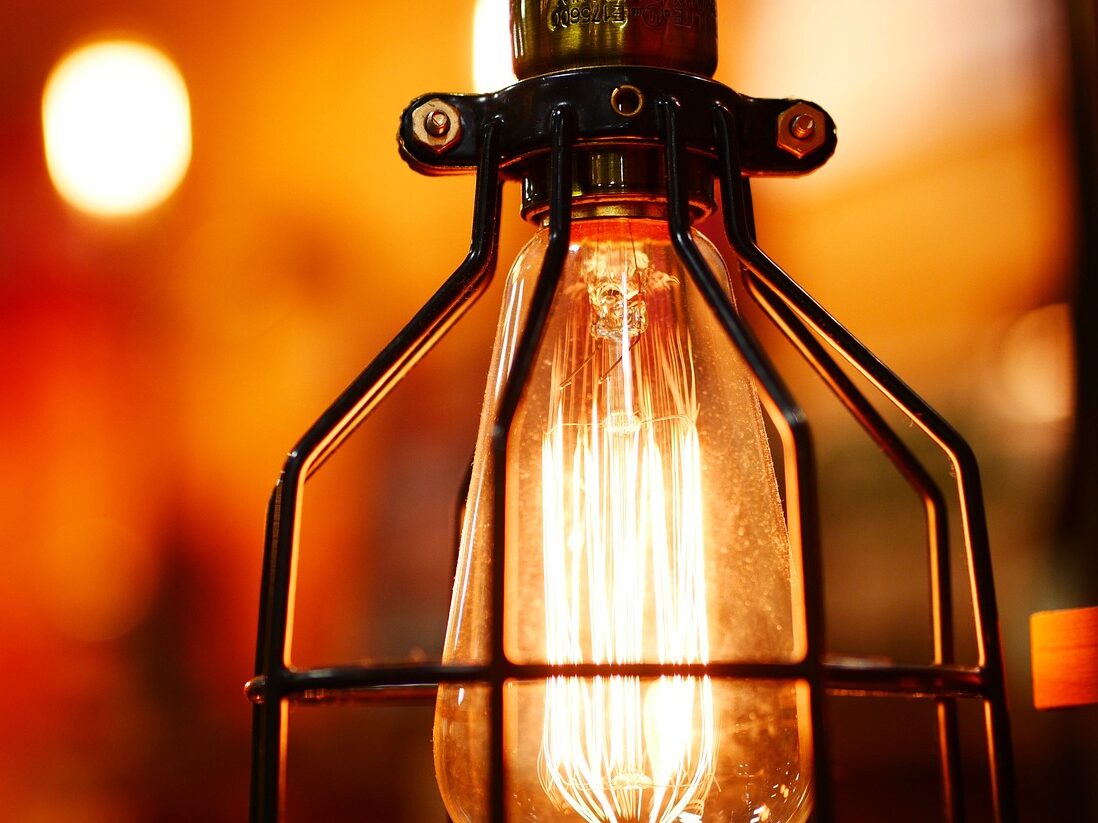 edison bulb, lightbulb, lighting